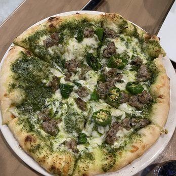 The Kitchen Table - Pesto and Sausage Pizza - Italian Near Me - Reno, Nevada