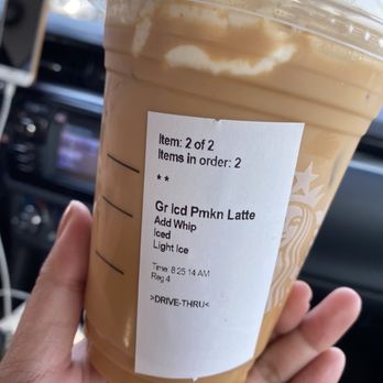 Starbucks - Pumpkin spice latte - Coffee & Tea Near Me - Bakersfield, California