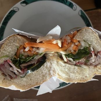Les Croissants Cafe - Chinese BBQ Pork Sandwich - Coffee & Tea Near Me - San Francisco, California Les Croissants Cafe - Chinese BBQ Pork Sandwich - Coffee & Tea Near Me - San Francisco, California