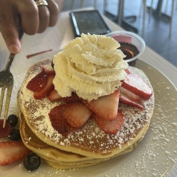 OUI Pancake N Eggs - Uncle Sam Pancakes no bananas - American Near Me - Temecula, California OUI Pancake N Eggs - Uncle Sam Pancakes no bananas - American Near Me - Temecula, California