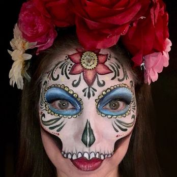 Pixie Painting - Day of the Dead Sugar Skull - Face Painting Near Me Pixie Painting - Day of the Dead Sugar Skull - Face Painting Near Me