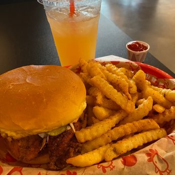 Urban Bird Hot Chicken - Tenders Sando and Blueberry Lemonade - Chicken Shop Near Me - Katy, Texas Urban Bird Hot Chicken - Tenders Sando and Blueberry Lemonade - Chicken Shop Near Me - Katy, Texas