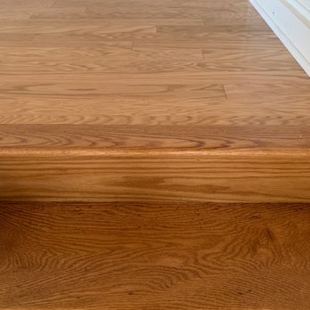 Ciprian Hardwood Flooring - Custom nosing transition from stairs to new wood floors they put in upstairs - they did this complimentary. - Flooring Near Me - Chicago, Illinois