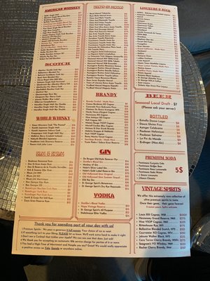 Menu photo 5 Napa Valley Distillery Napa, CA