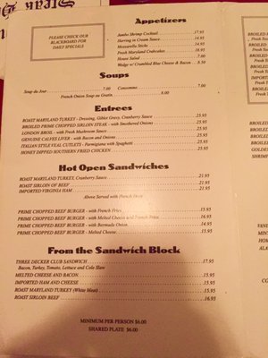 Menu photo 3 Donohue's Steak House New York, NY Menu photo 3 Donohue's Steak House New York, NY