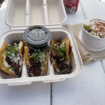 Taco Vibez - Birria tacos and Mexican street corn before our - Tacos Near Me - Fort Lauderdale, Florida