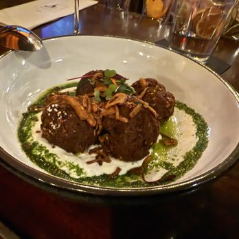 Polite Society - Lamb Meatballs - New American Near Me - St Louis, Missouri Polite Society - Lamb Meatballs - New American Near Me - St Louis, Missouri