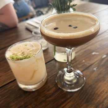 Malibu Farm Restaurant - Espresso martini and coconut drink - Salad Near Me - Malibu, California Malibu Farm Restaurant - Espresso martini and coconut drink - Salad Near Me - Malibu, California