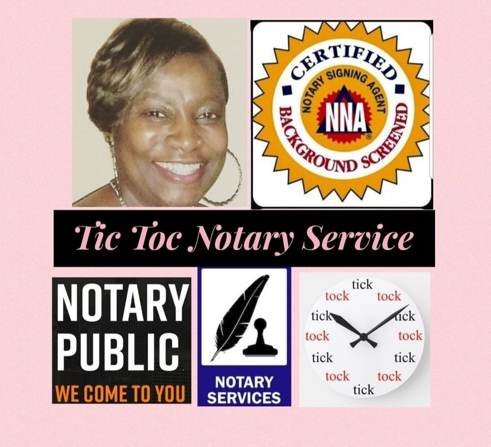 TIC TOC NOTARY SERVICE Request a Quote Fresno, Texas Notaries
