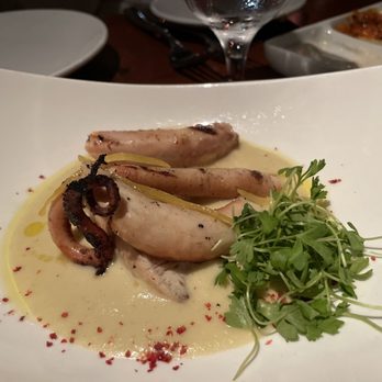 Different Pointe of View - Tender octopus on a lemon thyme sauce - New American Near Me - Phoenix, Arizona Different Pointe of View - Tender octopus on a lemon thyme sauce - New American Near Me - Phoenix, Arizona