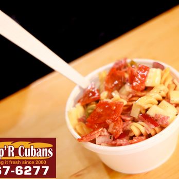 Soup'R Cuban Sandwich Shop - Pasta salad loaded with pepperoni, provolone, salami, red onion and seasonings - Cuban Near Me - Winter Haven, Florida Soup'R Cuban Sandwich Shop - Pasta salad loaded with pepperoni, provolone, salami, red onion and seasonings - Cuban Near Me - Winter Haven, Florida