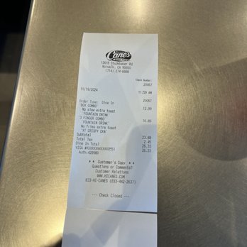 Raising Cane's Chicken Fingers - What 2 combos cost 1 4 piece 1 3 piece - Fast Food Near Me - Norwalk, California Raising Cane's Chicken Fingers - What 2 combos cost 1 4 piece 1 3 piece - Fast Food Near Me - Norwalk, California