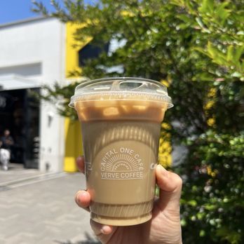 Capital One Café - Iced Caramel Latte - Coffee & Tea Near Me - San Diego, California Capital One Café - Iced Caramel Latte - Coffee & Tea Near Me - San Diego, California