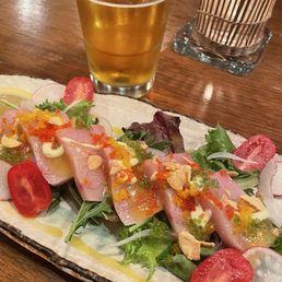 Yuzu Kosho Yellowtail Carpaccio