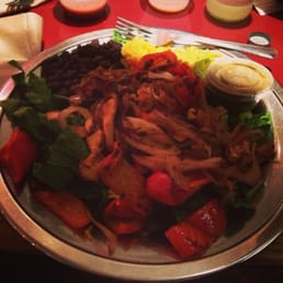 Grilled chicken salad--as great tasting as it is generous.