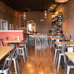 Brix Wine Bar - The bar and seating area at Brix