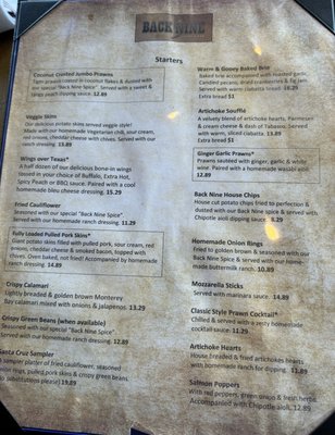 Menu photo 8 Back Nine Grill & Bar Santa Cruz, CA Menu photo 8 Back Nine Grill & Bar Santa Cruz, CA