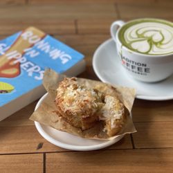 Tradition Coffee Roasters Cafe And Tours - Matcha and pineapple muffin! mmm.