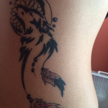 Sprung On Ink Tattoos - Wolf, moon, dream catcher.. - Tattoo Near Me - Los Angeles, California Sprung On Ink Tattoos - Wolf, moon, dream catcher.. - Tattoo Near Me - Los Angeles, California