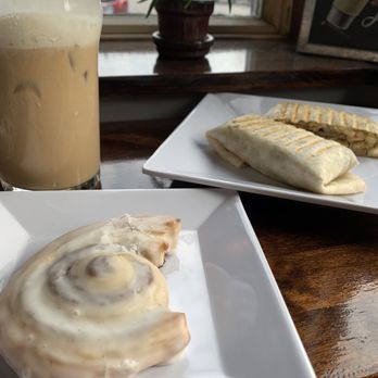 Brewed On Broadway - Mini cinnamon roll - Cafes Near Me - Sesser, Illinois