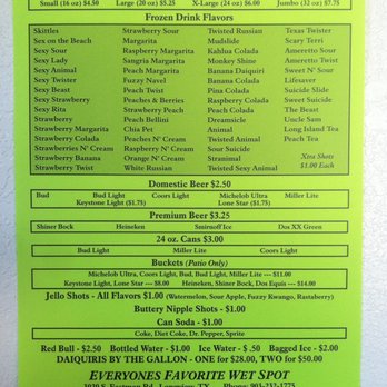 Daiquiri Express - a list of drinks - Drive-Thru Bars Near Me - Longview, Texas Daiquiri Express - a list of drinks - Drive-Thru Bars Near Me - Longview, Texas