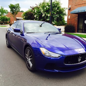 Triangle Window Tinting - 2015 Maserati Ghibli with Carbon series window tint - Auto Glass Services Near Me - Apex, North Carolina Triangle Window Tinting - 2015 Maserati Ghibli with Carbon series window tint - Auto Glass Services Near Me - Apex, North Carolina
