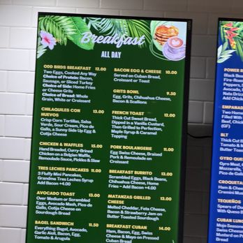 Odd Birds Cafe - All Day breakfast menu - Cafes Near Me - St. Augustine, Florida
