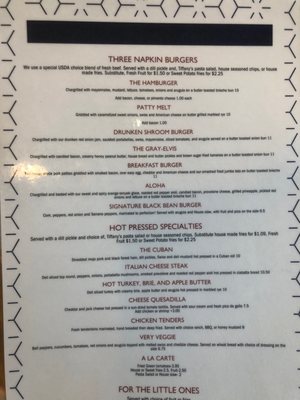 Menu photo 8 Tiffany's Columbia, SC