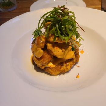 Yard House - Prawns over a hashbrown....fire! - New American Near Me - Concord, California Yard House - Prawns over a hashbrown....fire! - New American Near Me - Concord, California