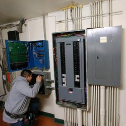 Envision Electric - Envision Electric installing a nurse call station contactor panel at veteran care center!