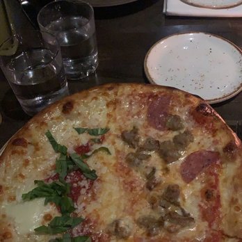 Crush - Half Margherita and Half Crush Pizza and the Chicken Parmigiana - Lounges Near Me - Chico, California