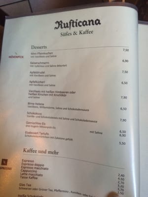 Menu photo 3 Rusticana Munich, BY Menu photo 3 Rusticana Munich, BY