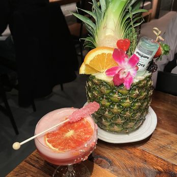 Lemongrass Brooklyn - Piña colada and a special valentines drink - Thai Near Me - Brooklyn, New York Lemongrass Brooklyn - Piña colada and a special valentines drink - Thai Near Me - Brooklyn, New York