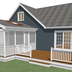 Newfound Lake Home Design - Screened Porch