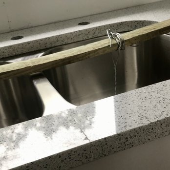 American Countertop - Chipped, jagged seam. - Kitchen & Bath Near Me - Tampa, Florida American Countertop - Chipped, jagged seam. - Kitchen & Bath Near Me - Tampa, Florida