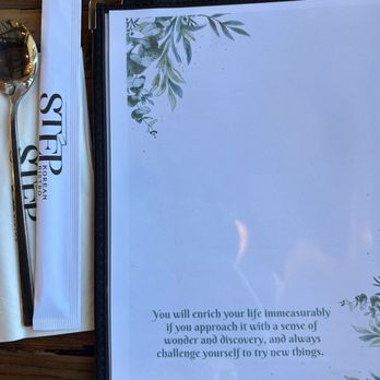 Step Korean Bistro - Back of restaurant menu - inspiring - Korean Near Me - Sparks, Nevada Step Korean Bistro - Back of restaurant menu - inspiring - Korean Near Me - Sparks, Nevada