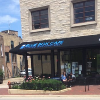 Blue Box Cafe - Outdoor seating. - Coffee & Tea Near Me - Elgin, Illinois Blue Box Cafe - Outdoor seating. - Coffee & Tea Near Me - Elgin, Illinois