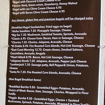 Bagel Kitchen - Breakfast menu - Bagels Near Me - Pacific Grove, California