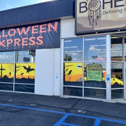 Halloween Express - Our location at 7503 N Division St, Spokane WA 99205. Between Big 5 and Texas Roadhouse