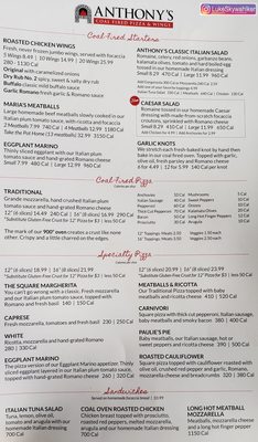 Anthony's Coal Fired Pizza & Wings by null