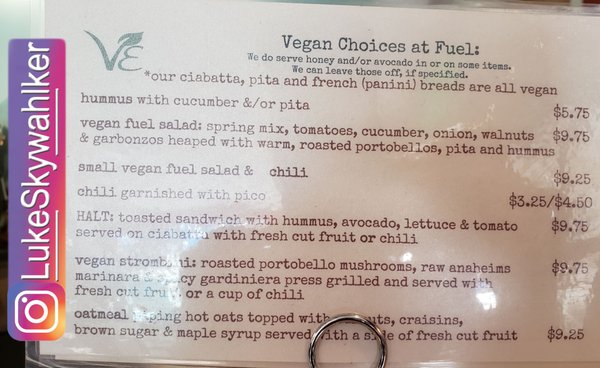 Menu photo 1 Fuel West Lafayette, IN