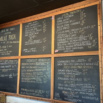 Joey's Kitchen Napili - Menu - Filipino Near Me - Lahaina, Hawaii