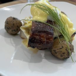 Pork Belly Eggs Benny