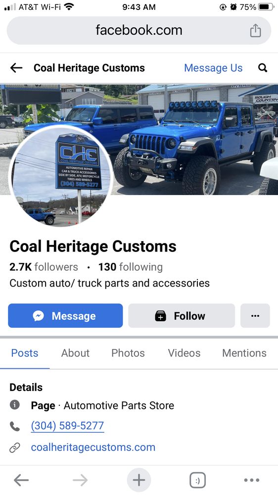 MILLER’S GARAGE Updated September 2024 3601 Coal Heritage Rd