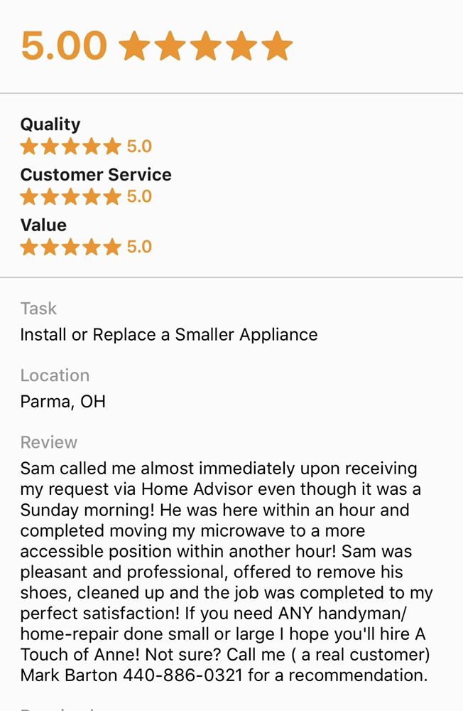 Slide of A Touch of Anne Restoration & Cleaning