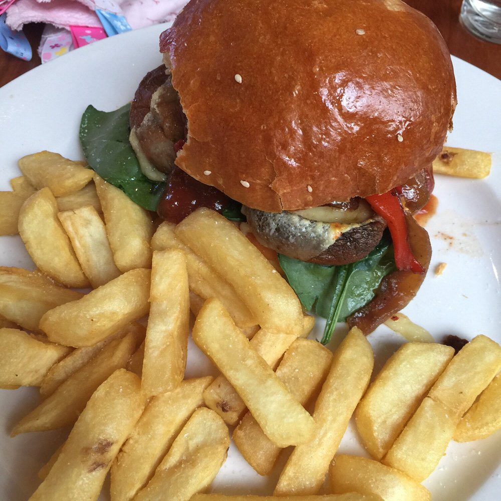 McQueens Tavern & Gaming - Field mushroom burger - Pubs Near Me - Angle Park, SA McQueens Tavern & Gaming - Field mushroom burger - Pubs Near Me - Angle Park, SA