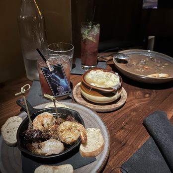 The Cauldron - Filet Mignon Bites w/ shrimp, french onion soup, and beef bourguignon - French Near Me - Buena Park, California The Cauldron - Filet Mignon Bites w/ shrimp, french onion soup, and beef bourguignon - French Near Me - Buena Park, California