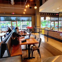MOD Pizza - The front windows and doors