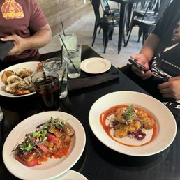 Appetizers: Oysters Pork belly Shrimp Appetizers: Oysters Pork belly Shrimp