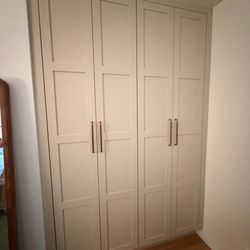 Modern Closet Spaces - Sherwin Williams painted doors, Urban Putty